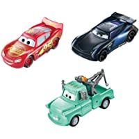Disney Cars Pixar Pack 3 Rayo Mcqueen-Mate-Jackson Storm Cambio Color Cars (Mattel GPB03)